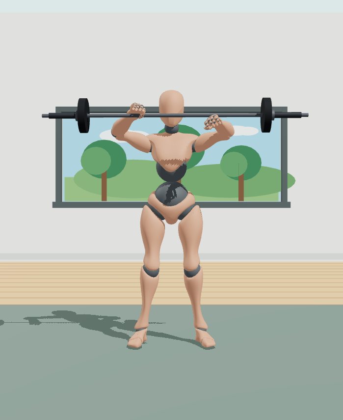 Rest position preview for Barbell overhead press