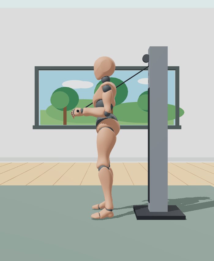 Rest position preview for Cable pushdown