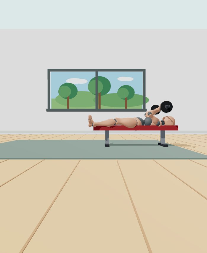 Rest position preview for Close-grip bench press