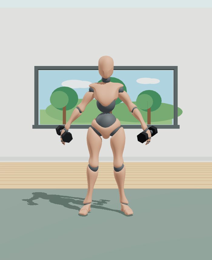 Rest position preview for Dumbbell lateral raise