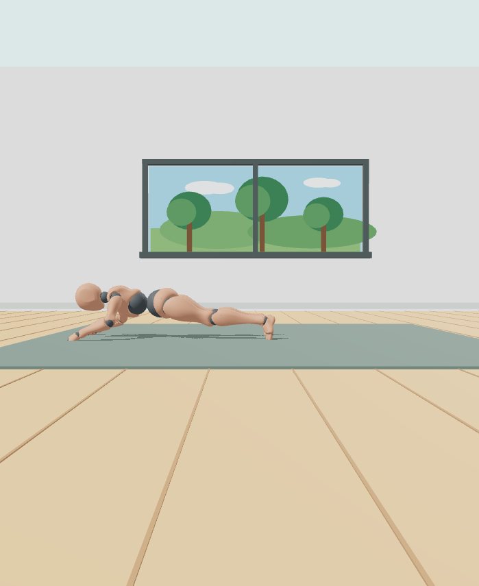 Rest position preview for Forearm plank