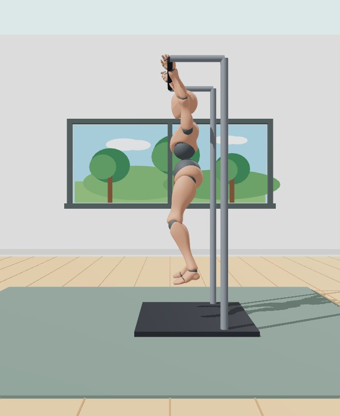 Rest position preview for Hanging knee raise