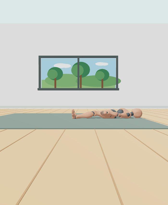 Rest position preview for Lying leg raise