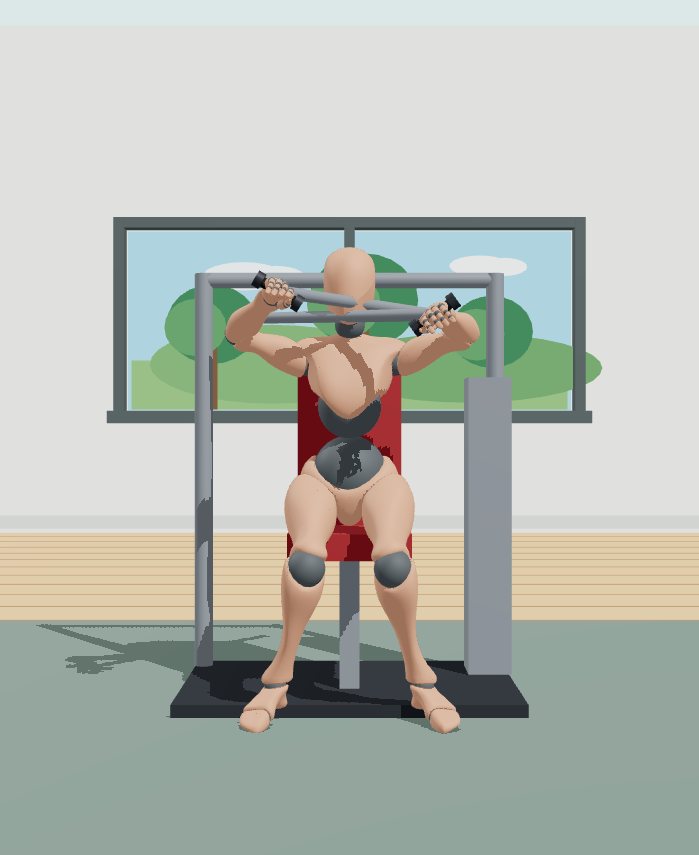 Rest position preview for Machine shoulder press