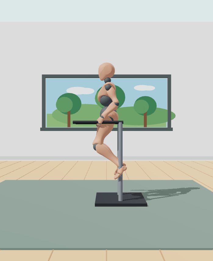 Rest position preview for Parallel-bar chest dip